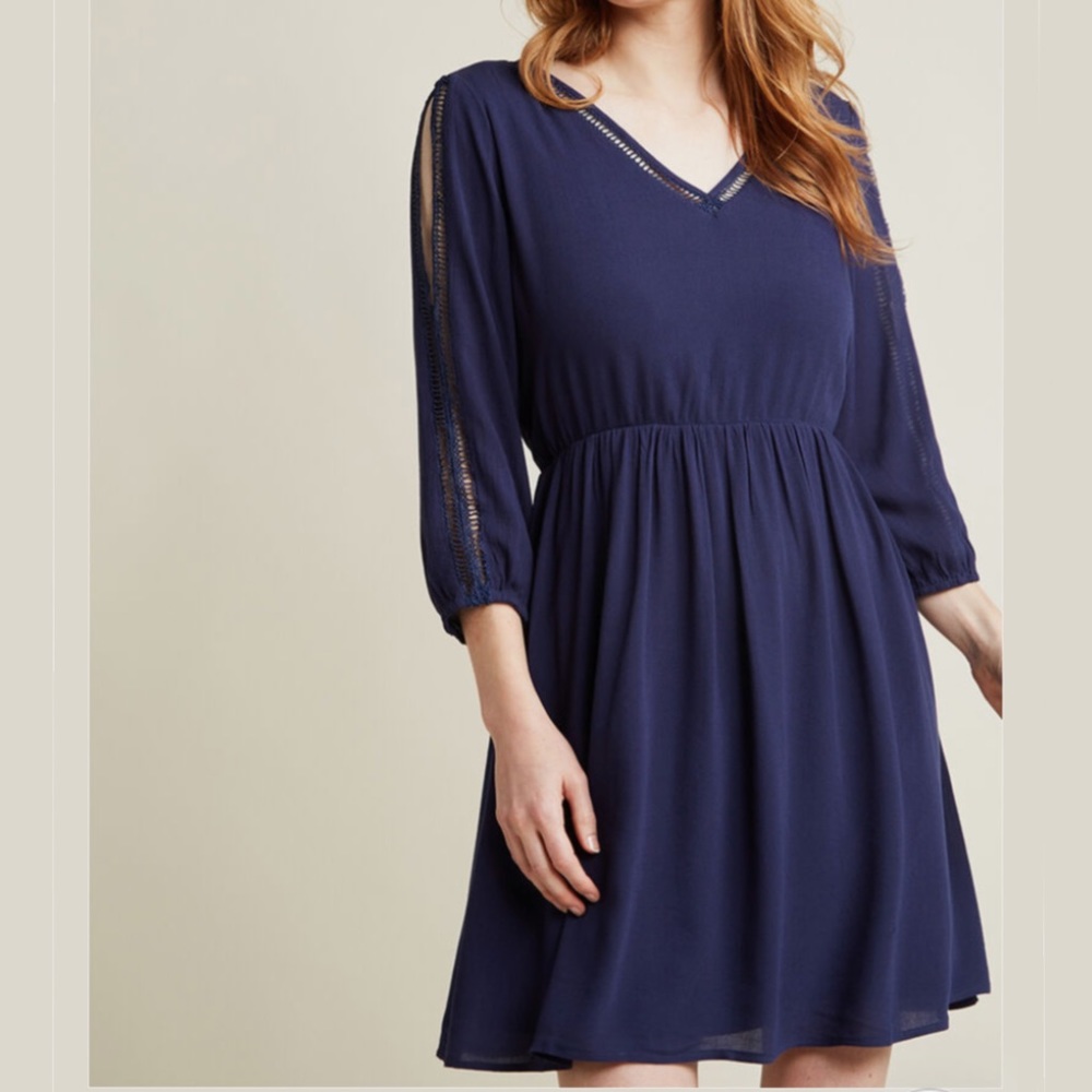 ModCloth All the More Excited A-Line Dress